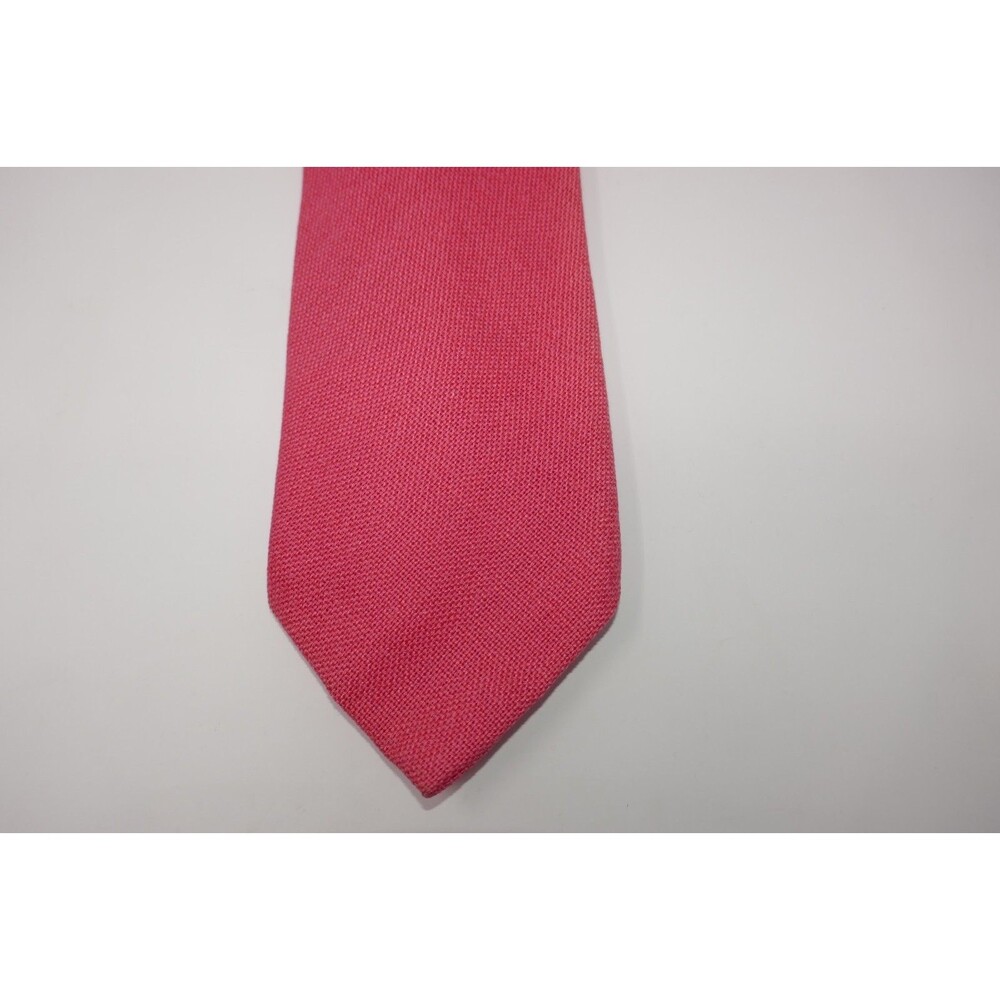 Vintage Rayon Flax Coral Pink Neckwear Tie